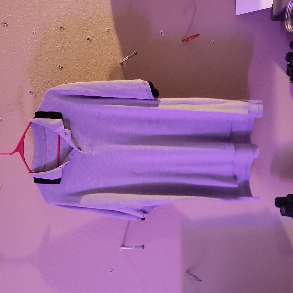 Men's XXL gray and black colored polo short sleeve shirt
